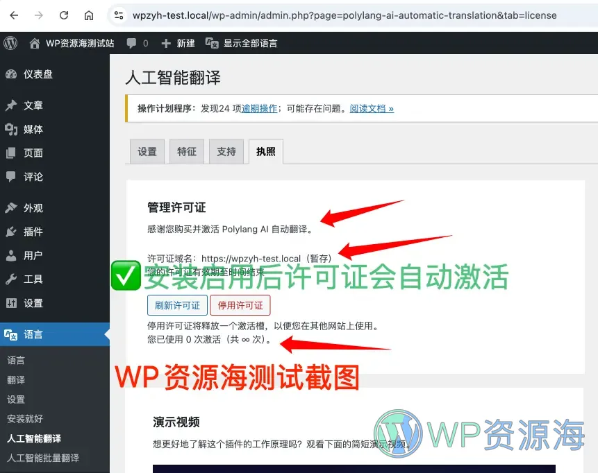 Polylang AI 自动化翻译扩展插件 彻底解放双手插图1-WP资源海