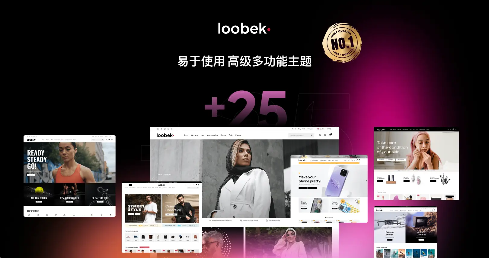 Loobek-热门畅销款电商网站模板Woo商城主题