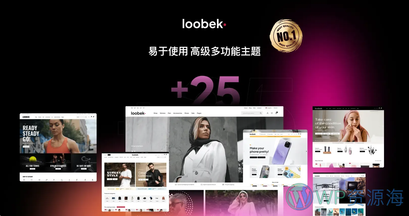 Loobek-热门畅销款电商网站模板Woo商城主题插图-WP资源海