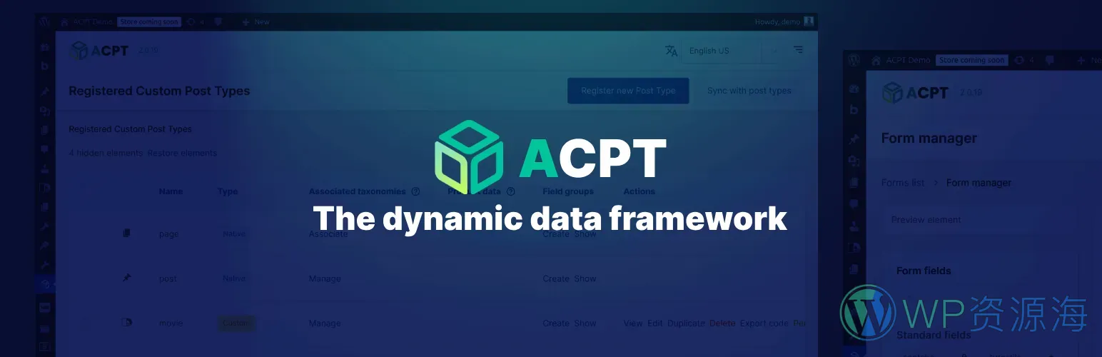 Advanced Custom Post Types (ACPT)自定义文章类型字段管理插件插图1-WP资源海