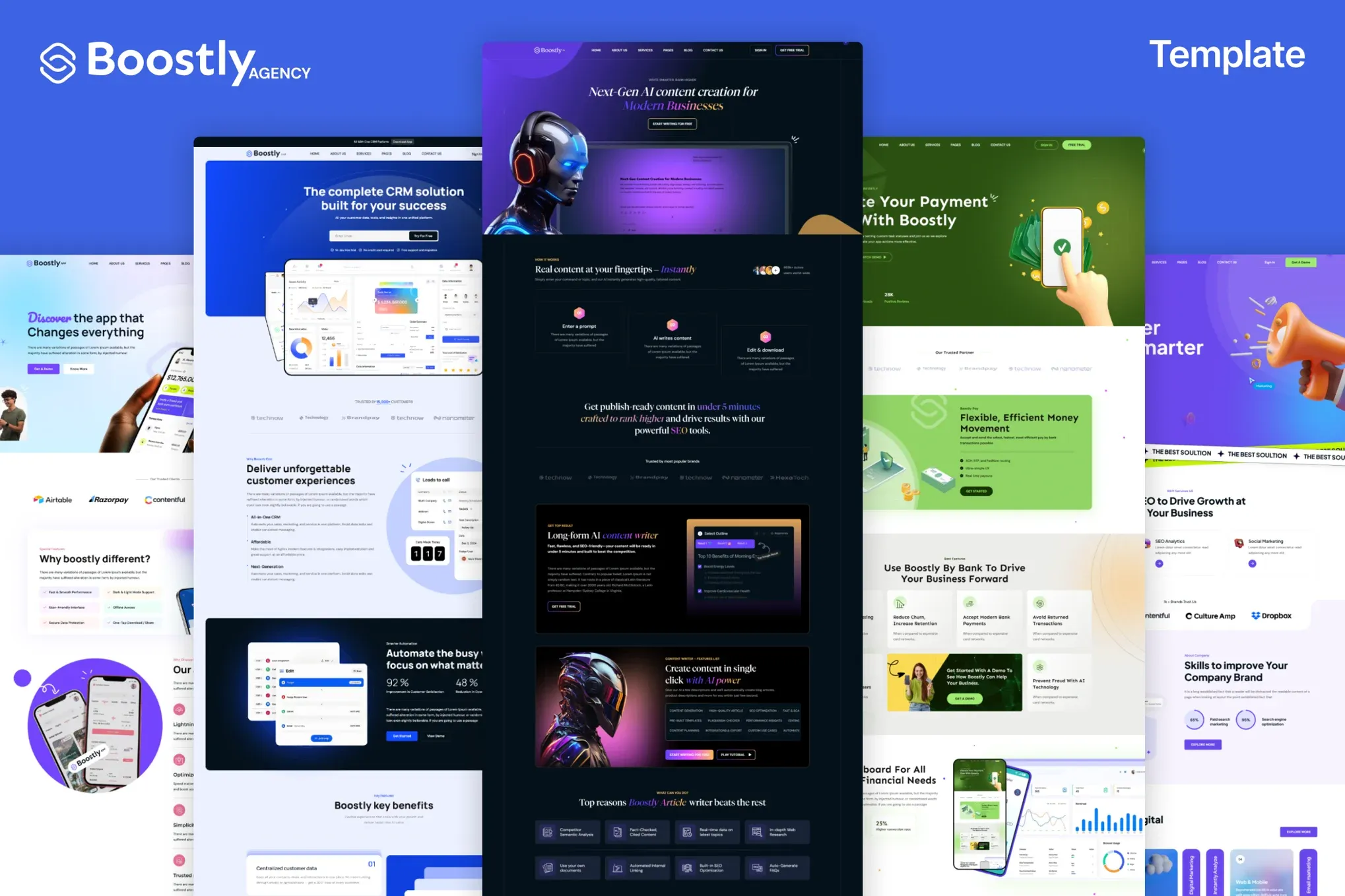 Boostly-科技公司SaaS软件平台高端HTML模板