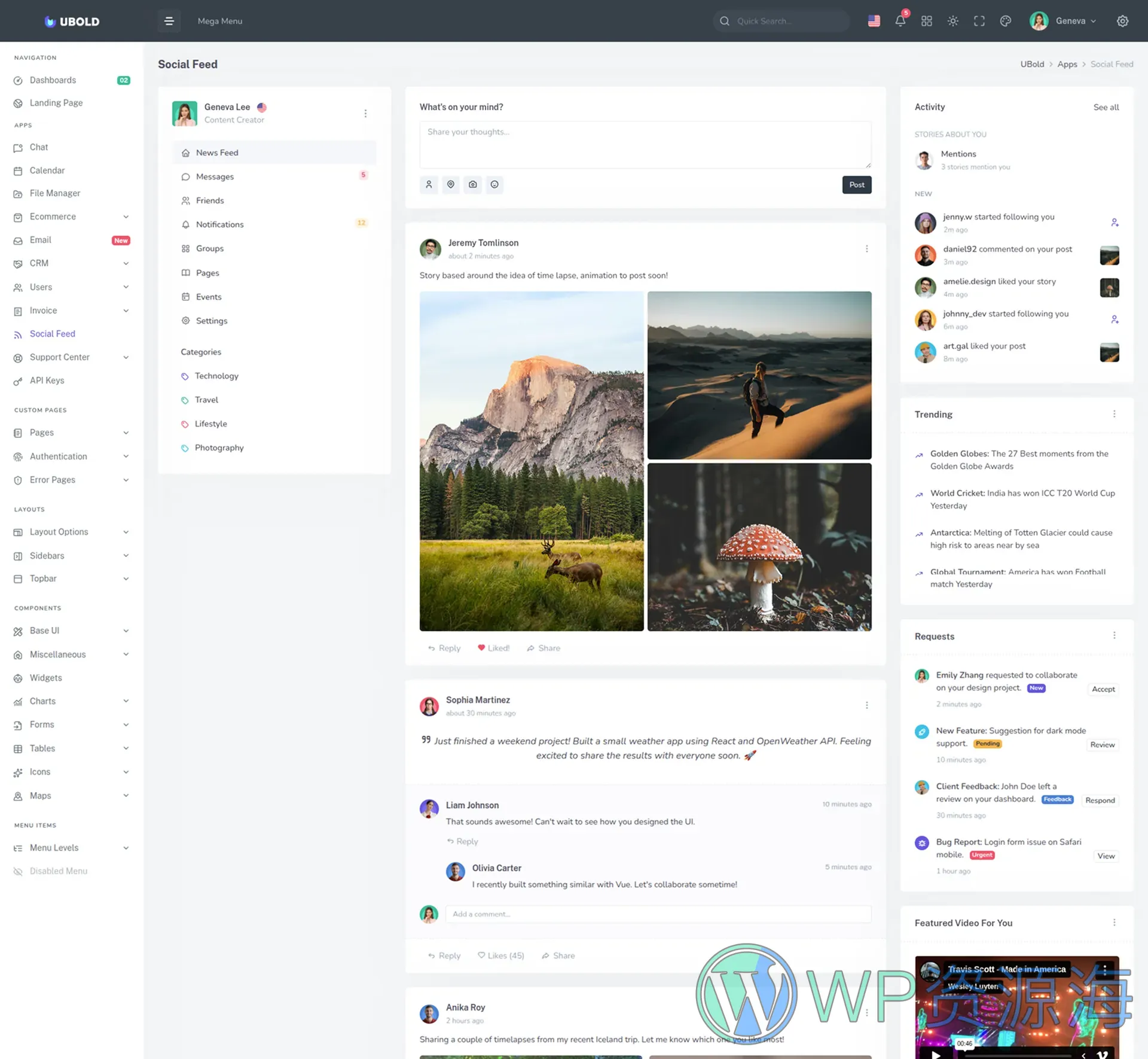 UBold-20合1多框架适配前端开发模板插图17-WP资源海 UBold-20合1多框架适配前端开发模板插图17-WP资源海