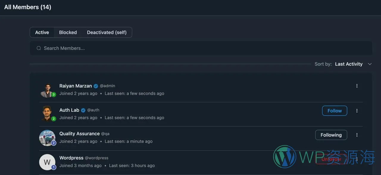FluentCommunity v1.8 重磅更新：全新关注模块、性能飞跃与更佳用户体验 🚀插图4-WP资源海