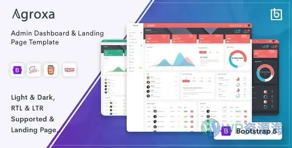Agroxa-Material Design风格后台管理HTML5模板插图-WP资源海