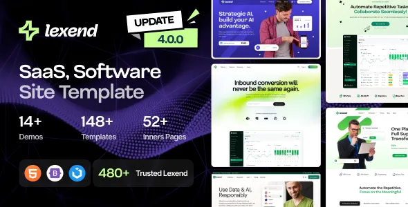 Lexend-漂亮专业的SaaS软件平台网站模板