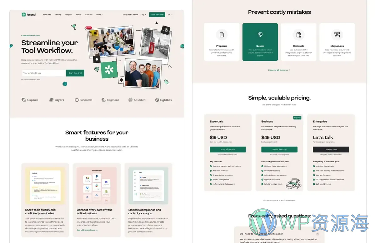 Lexend-漂亮专业的SaaS软件平台网站模板插图13-WP资源海