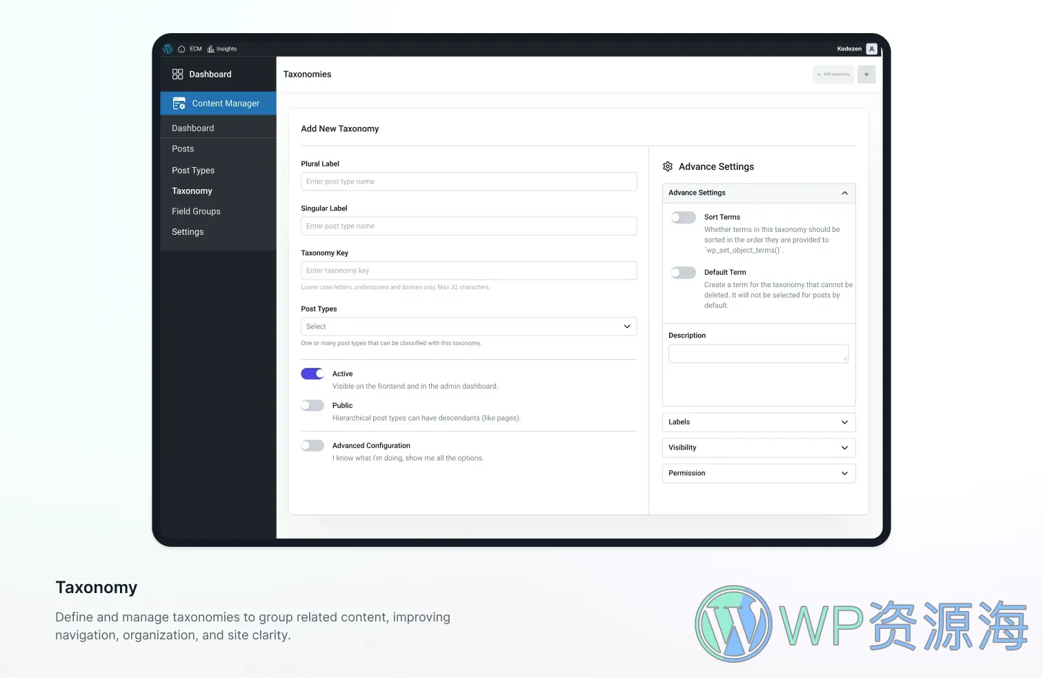 Easy Content Manager Premium-超强自定义字段WordPress内容管理插件插图3-WP资源海