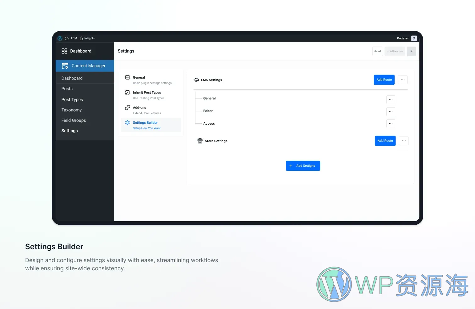 Easy Content Manager Premium-超强自定义字段WordPress内容管理插件插图6-WP资源海