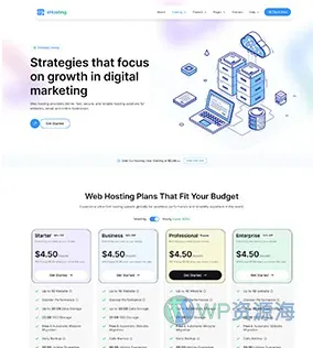 Hostinkar-超漂亮IDC云主机服务器HTML & WHMCS 模板插图1-WP资源海