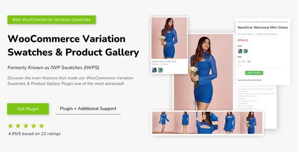 WooCommerce Variation Swatches & Product Gallery – 商品变体展示与产品图库增强插件