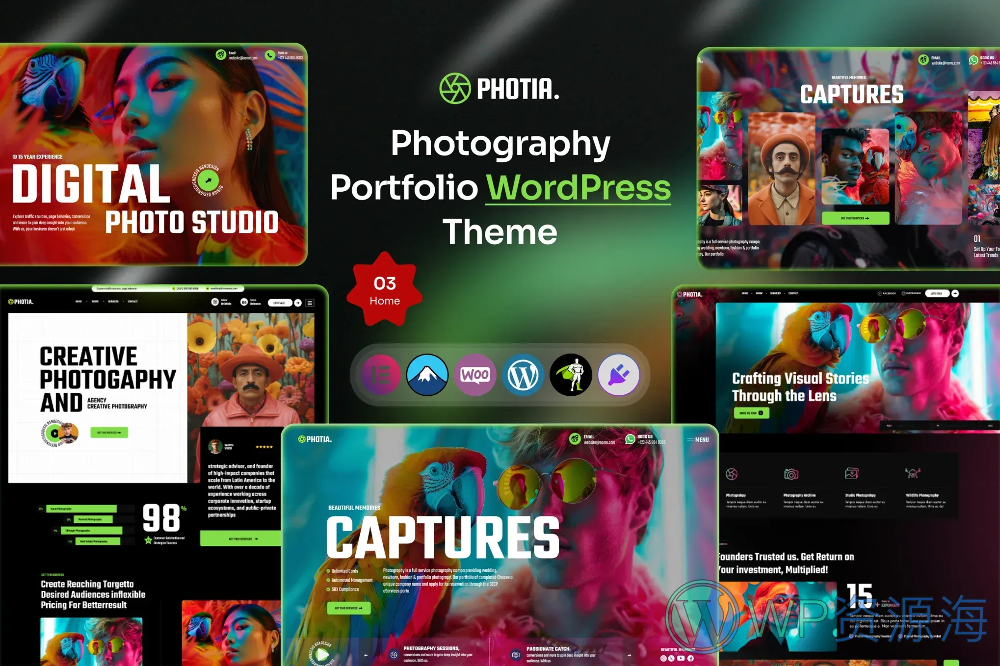 Photia-专为摄影师打造的极致视觉 WordPress 主题插图-WP资源海 Photia-专为摄影师打造的极致视觉 WordPress 主题插图-WP资源海