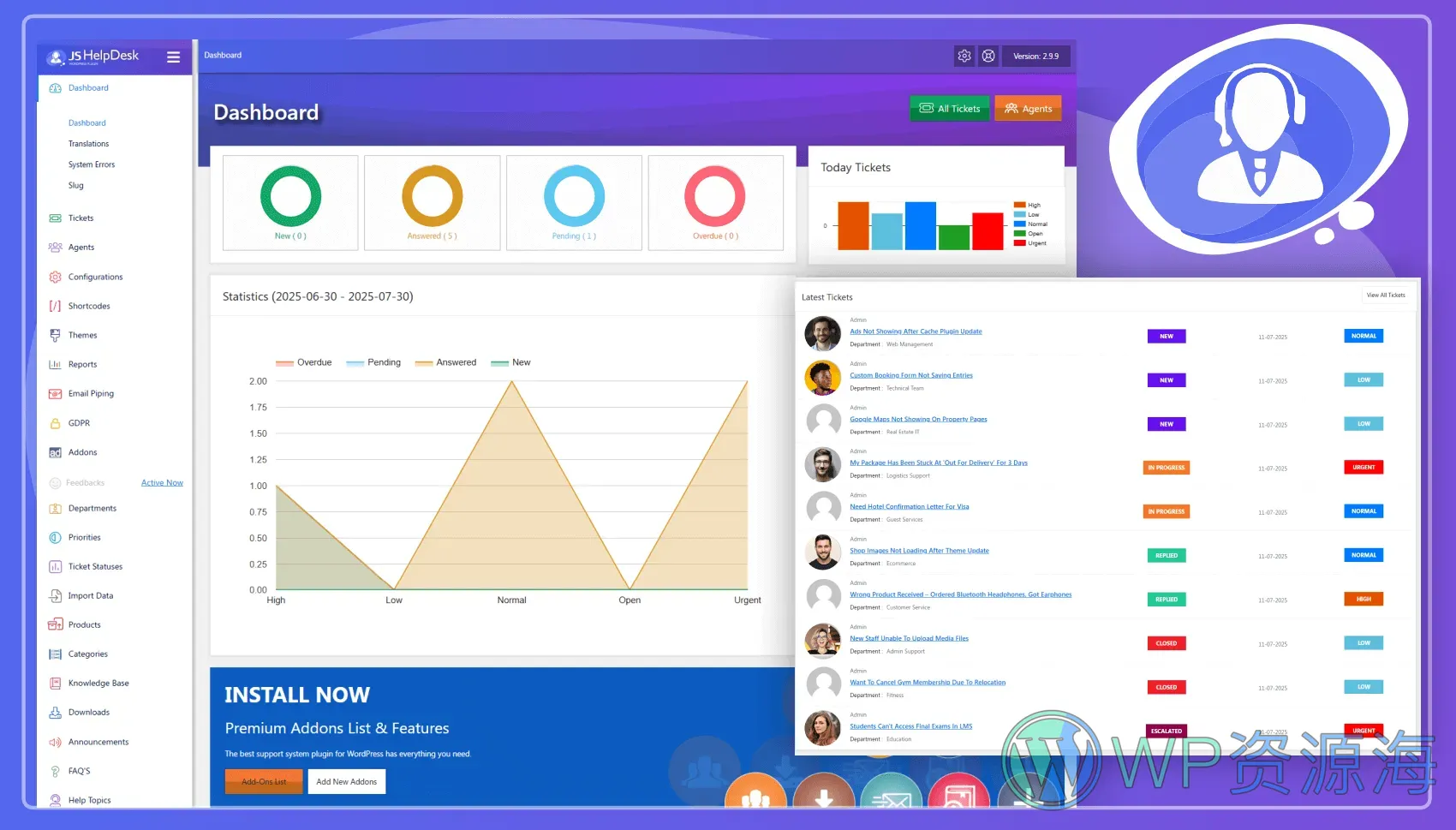 🔥8 大热门 WordPress 工单客户支持类插件测评与推荐插图15-WP资源海