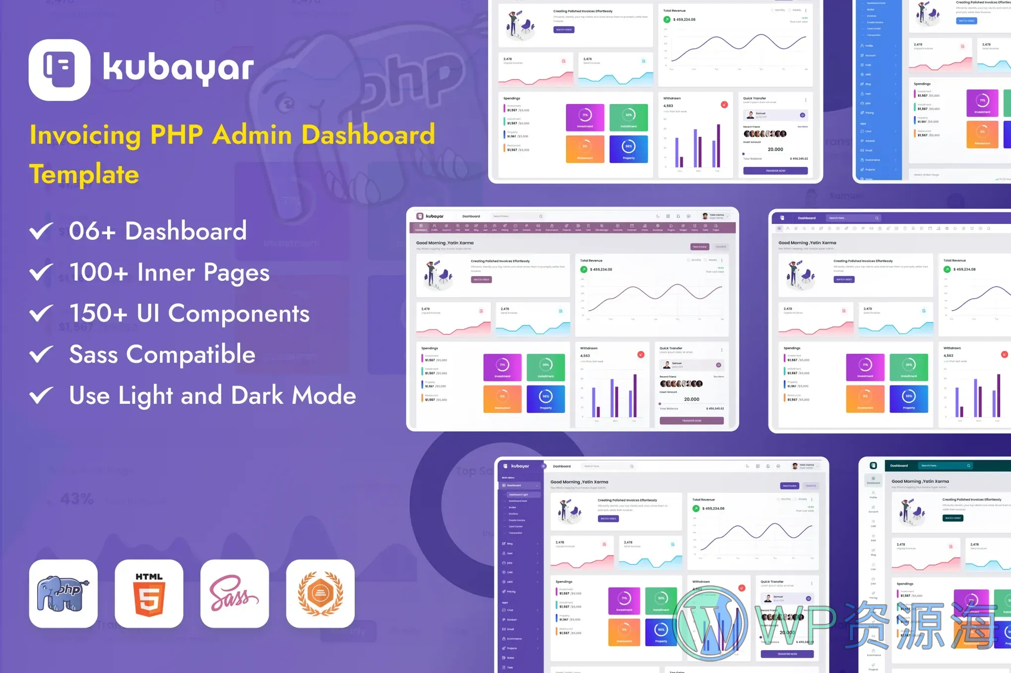 Kubayar-财务账单发票管理系统PHP源码插图-WP资源海