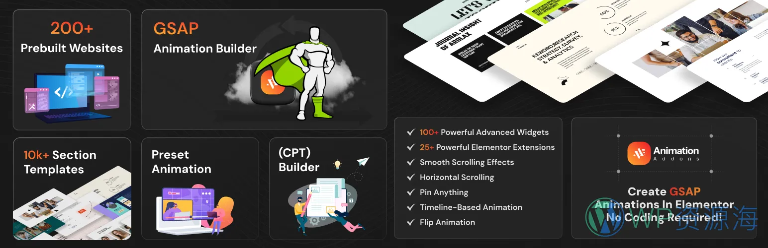 Animation Addons Pro-专业级动画引擎Elementor扩展插件插图4-WP资源海 Image