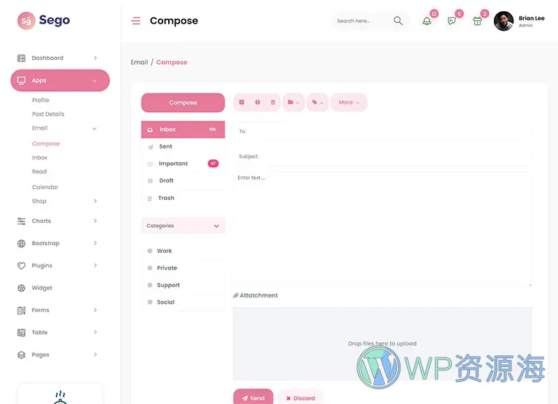Sego-餐饮管理系统后台 Bootstrap 模板插图13-WP资源海 Sego-餐饮管理系统后台 Bootstrap 模板插图13-WP资源海