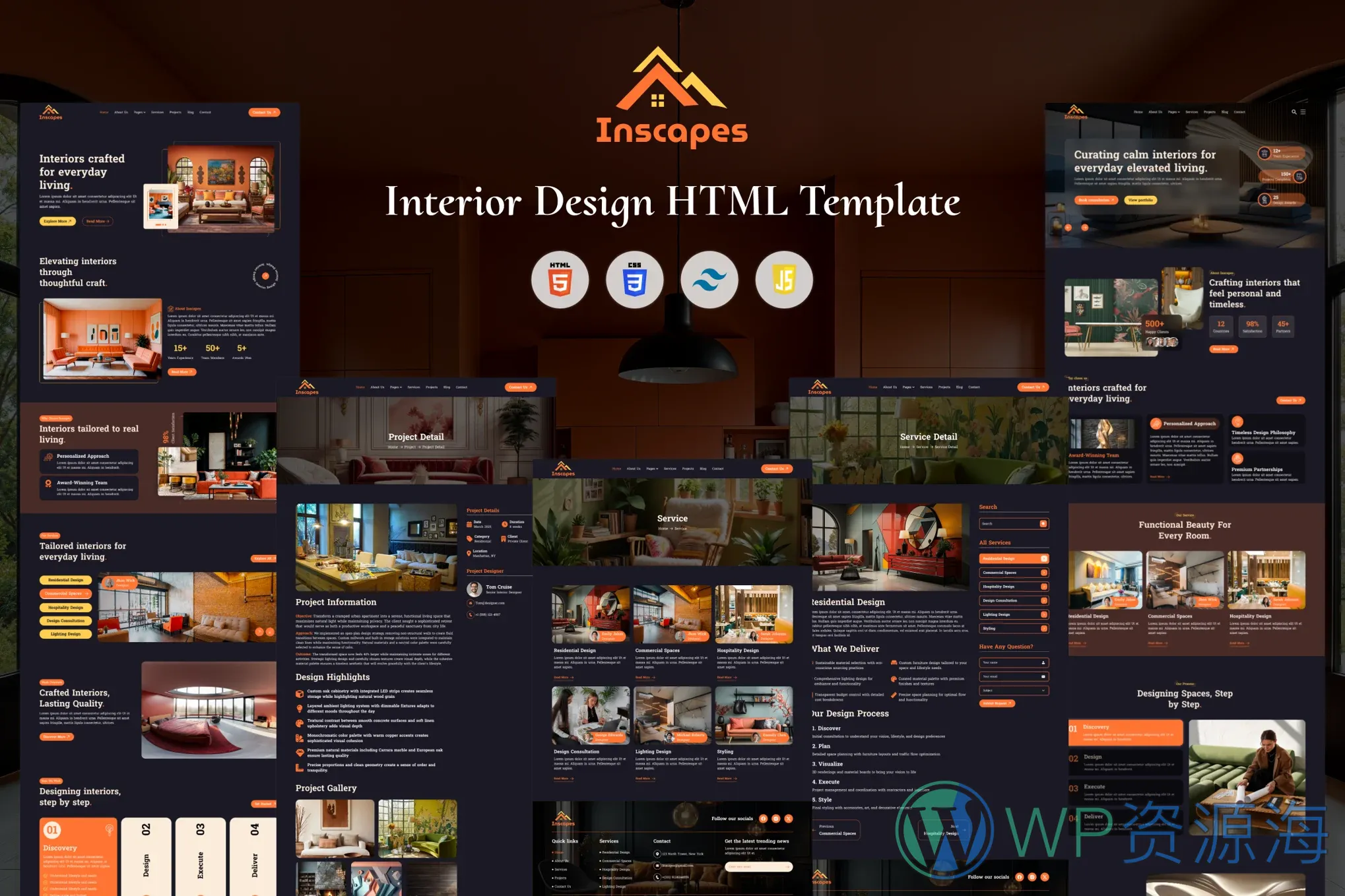 Inscapes-建筑美学室内装修设计案例展示HTML模板插图-WP资源海 Inscapes-建筑美学室内装修设计案例展示HTML模板插图-WP资源海
