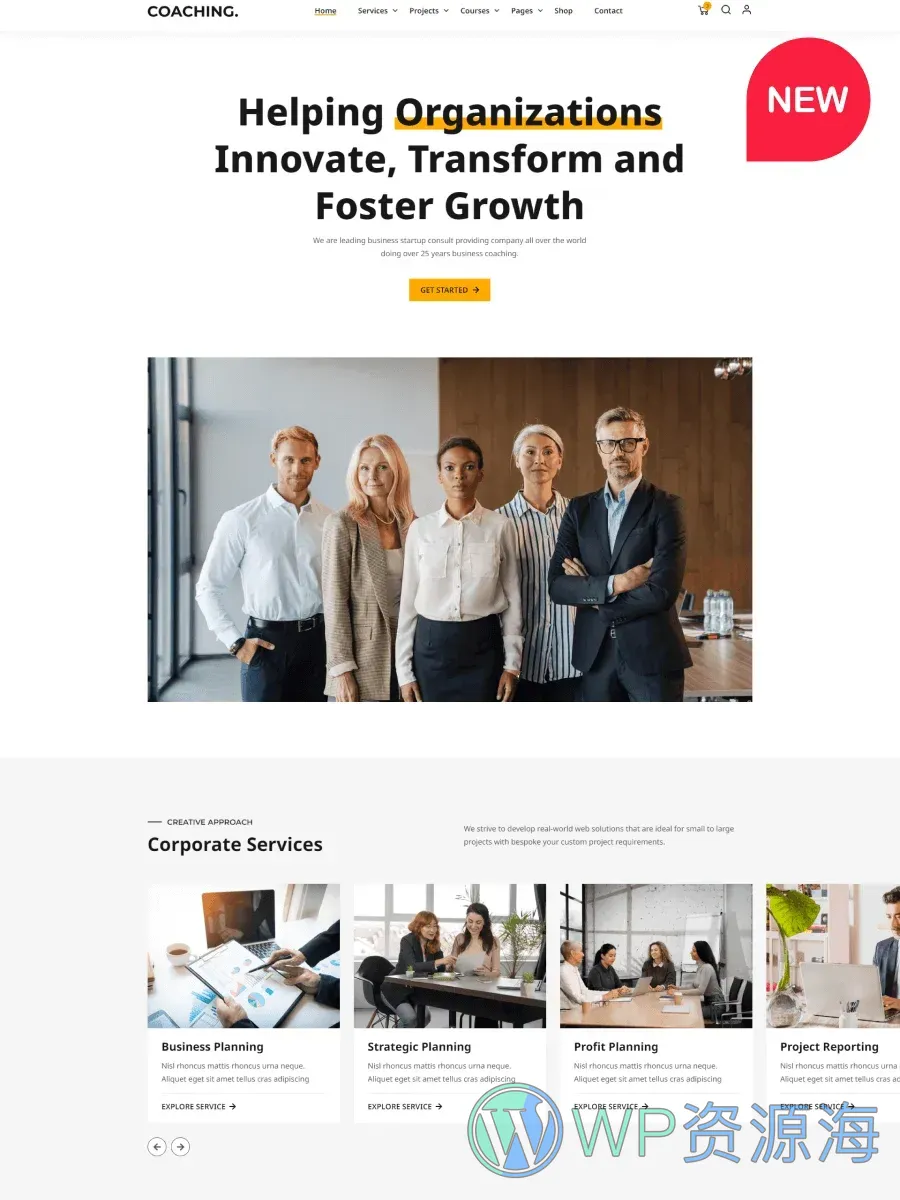 Coaching-教练培训导师咨询顾问 WordPress 主题插图2-WP资源海 Coaching-教练培训导师咨询顾问 WordPress 主题插图2-WP资源海