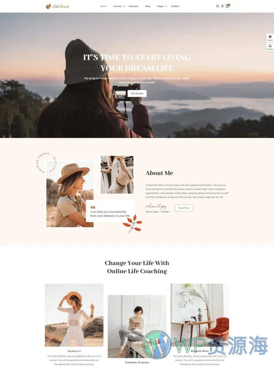 Coaching-教练培训导师咨询顾问 WordPress 主题插图4-WP资源海 Coaching-教练培训导师咨询顾问 WordPress 主题插图4-WP资源海