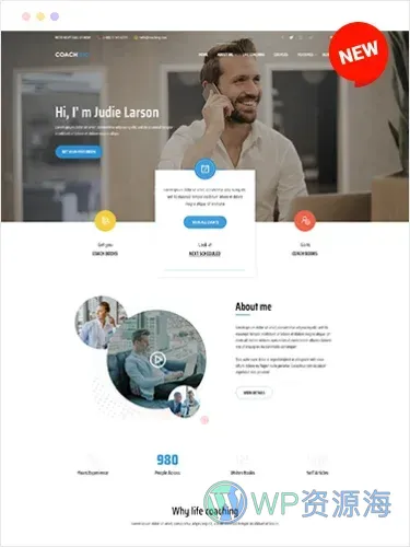 Coaching-教练培训导师咨询顾问 WordPress 主题插图8-WP资源海 Coaching-教练培训导师咨询顾问 WordPress 主题插图8-WP资源海