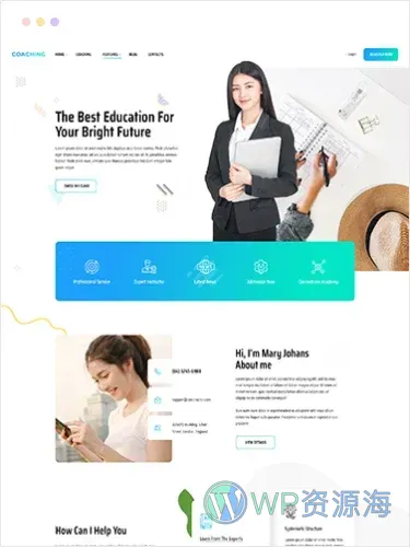 Coaching-教练培训导师咨询顾问 WordPress 主题插图7-WP资源海 Coaching-教练培训导师咨询顾问 WordPress 主题插图7-WP资源海