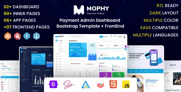 Mophy-超漂亮的金融支付管理系统HTML模板