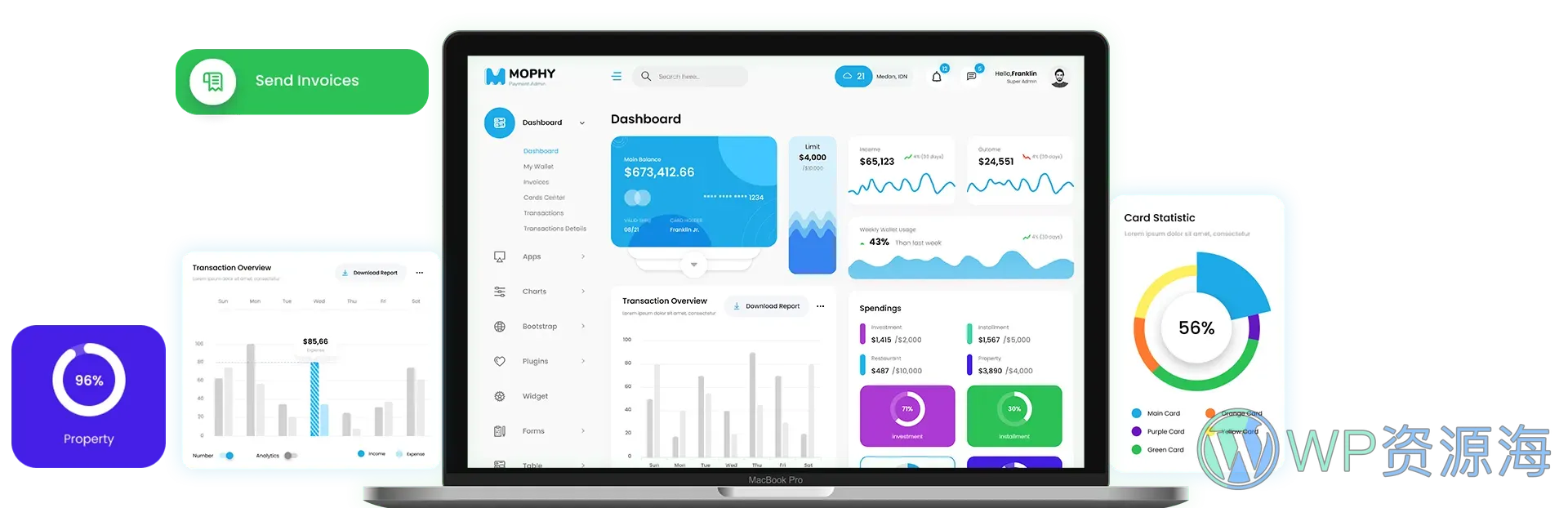 Mophy-超漂亮的金融支付管理系统HTML模板插图1-WP资源海 Mophy-超漂亮的金融支付管理系统HTML模板插图1-WP资源海