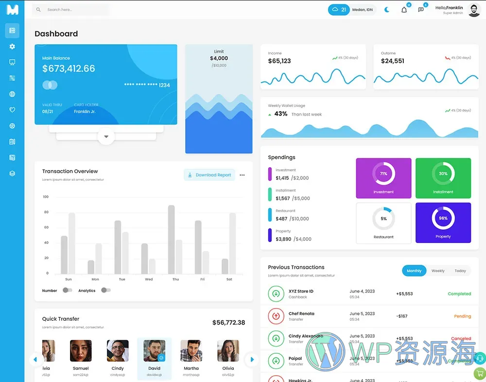 Mophy-超漂亮的金融支付管理系统HTML模板插图11-WP资源海 Mophy-超漂亮的金融支付管理系统HTML模板插图11-WP资源海