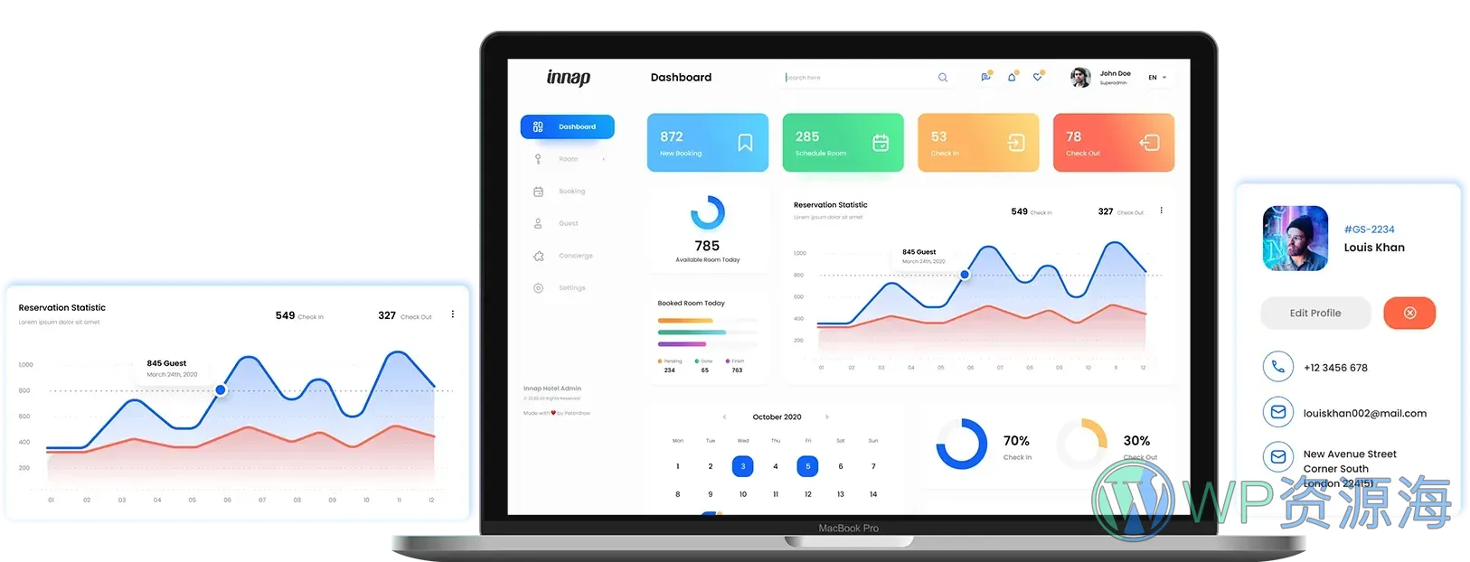 Innap-超漂亮的酒店管理系统后台HTML模板插图-WP资源海 Innap-超漂亮的酒店管理系统后台HTML模板插图-WP资源海