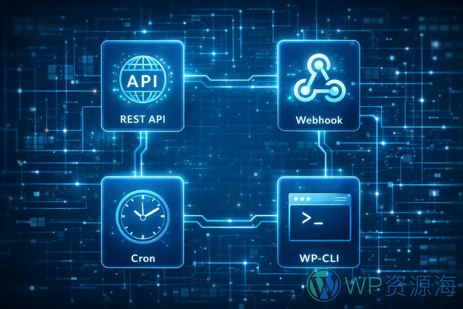 WordPress 自动化四大基础:REST API、Webhook、Cron、WP-CLI 一篇讲透插图-WP资源海 WordPress 自动化四大基础:REST API、Webhook、Cron、WP-CLI 一篇讲透插图-WP资源海
