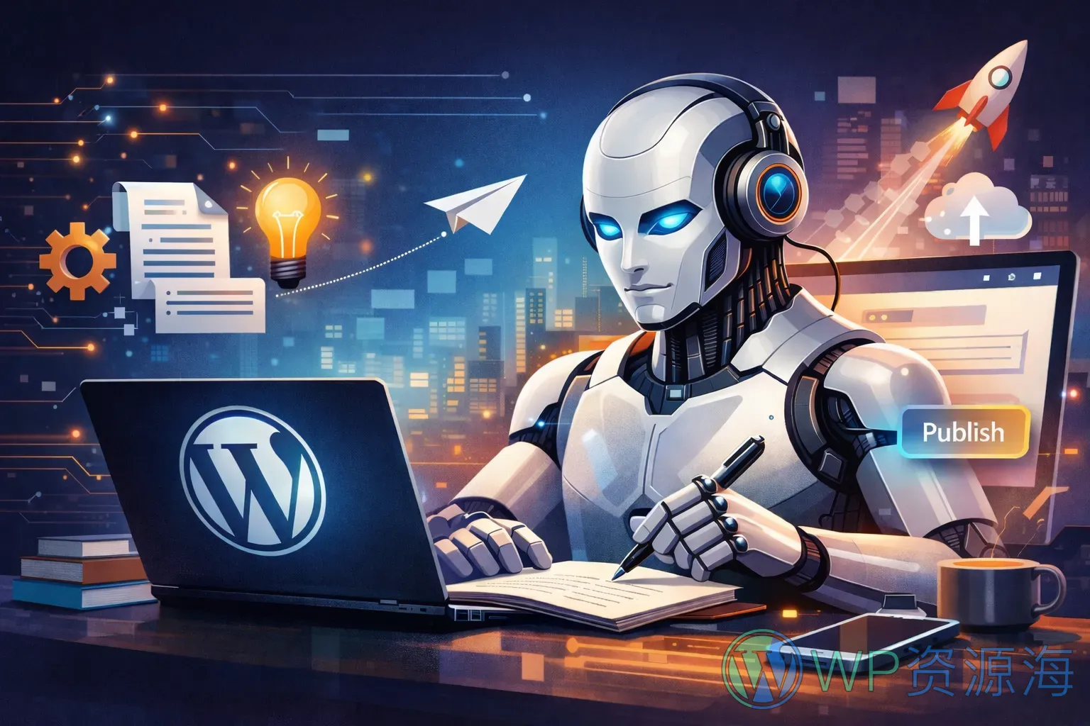 AI 驱动的自动写作:从文章生成到自动发布的全流程(内容篇)插图-WP资源海 AI 自动写作与发布配图