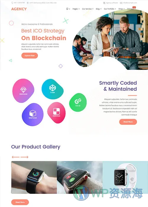 Agency 模板_为创意机构与企业打造的多用途响应式HTML解决方案插图6-WP资源海 Agency 模板_为创意机构与企业打造的多用途响应式HTML解决方案插图6-WP资源海