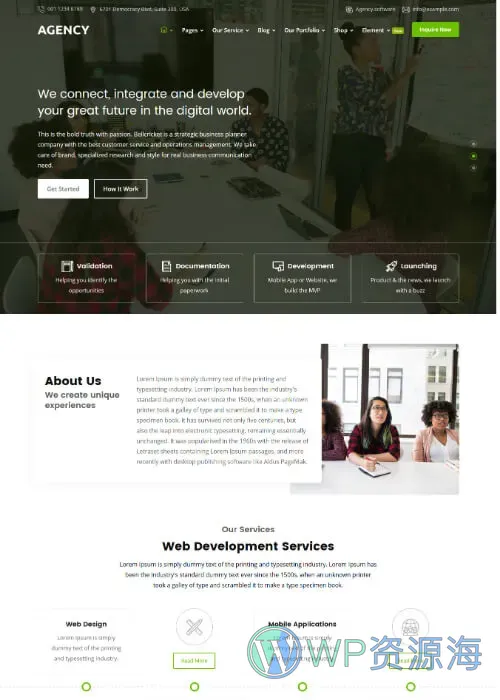 Agency 模板_为创意机构与企业打造的多用途响应式HTML解决方案插图1-WP资源海 Agency 模板_为创意机构与企业打造的多用途响应式HTML解决方案插图1-WP资源海