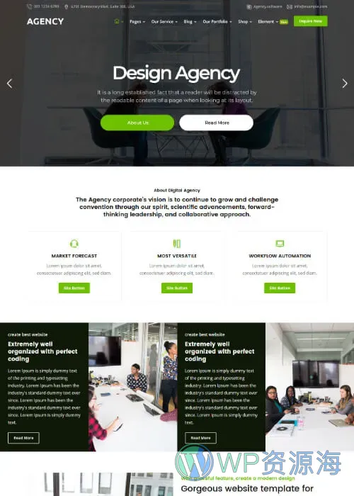 Agency 模板_为创意机构与企业打造的多用途响应式HTML解决方案插图2-WP资源海 Agency 模板_为创意机构与企业打造的多用途响应式HTML解决方案插图2-WP资源海