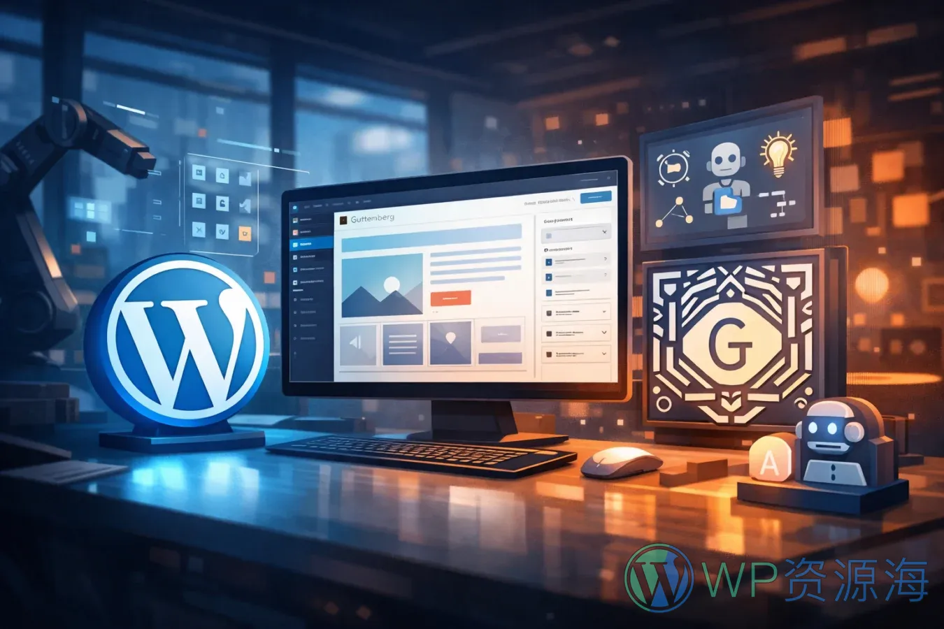 为什么 WordPress 执着于更新古腾堡:从经典编辑器到区块时代的前因后果解析插图-WP资源海 WordPress Gutenberg 封面图