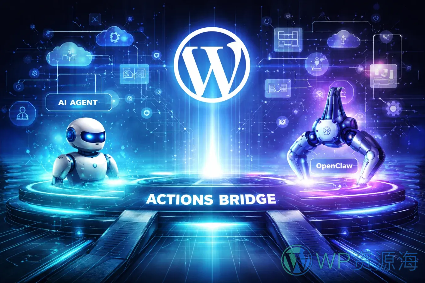 OpenClaw 突然爆火,其理念居然与我的 Actions Bridge 插件不谋而合!插图-WP资源海 封面图