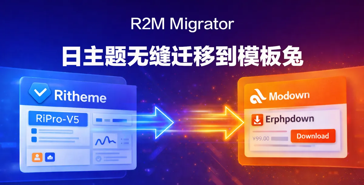 R2M Migrator 从日主题无缝迁移到模板兔的插件