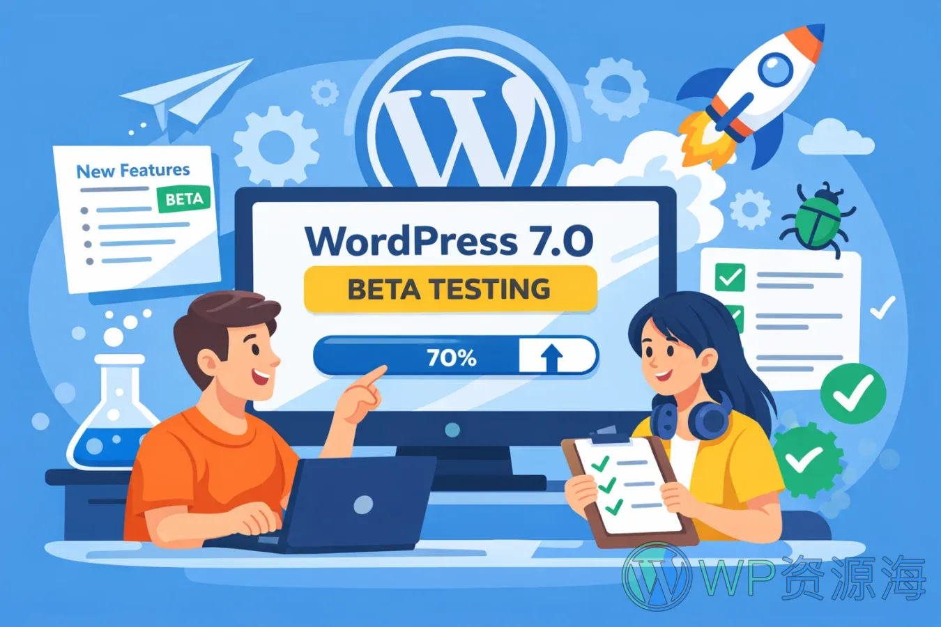 WordPress 7.0 Beta 3 发布:148 项更新(Editor 70 / Core 78),4 月 9 日计划正式版插图-WP资源海 封面图