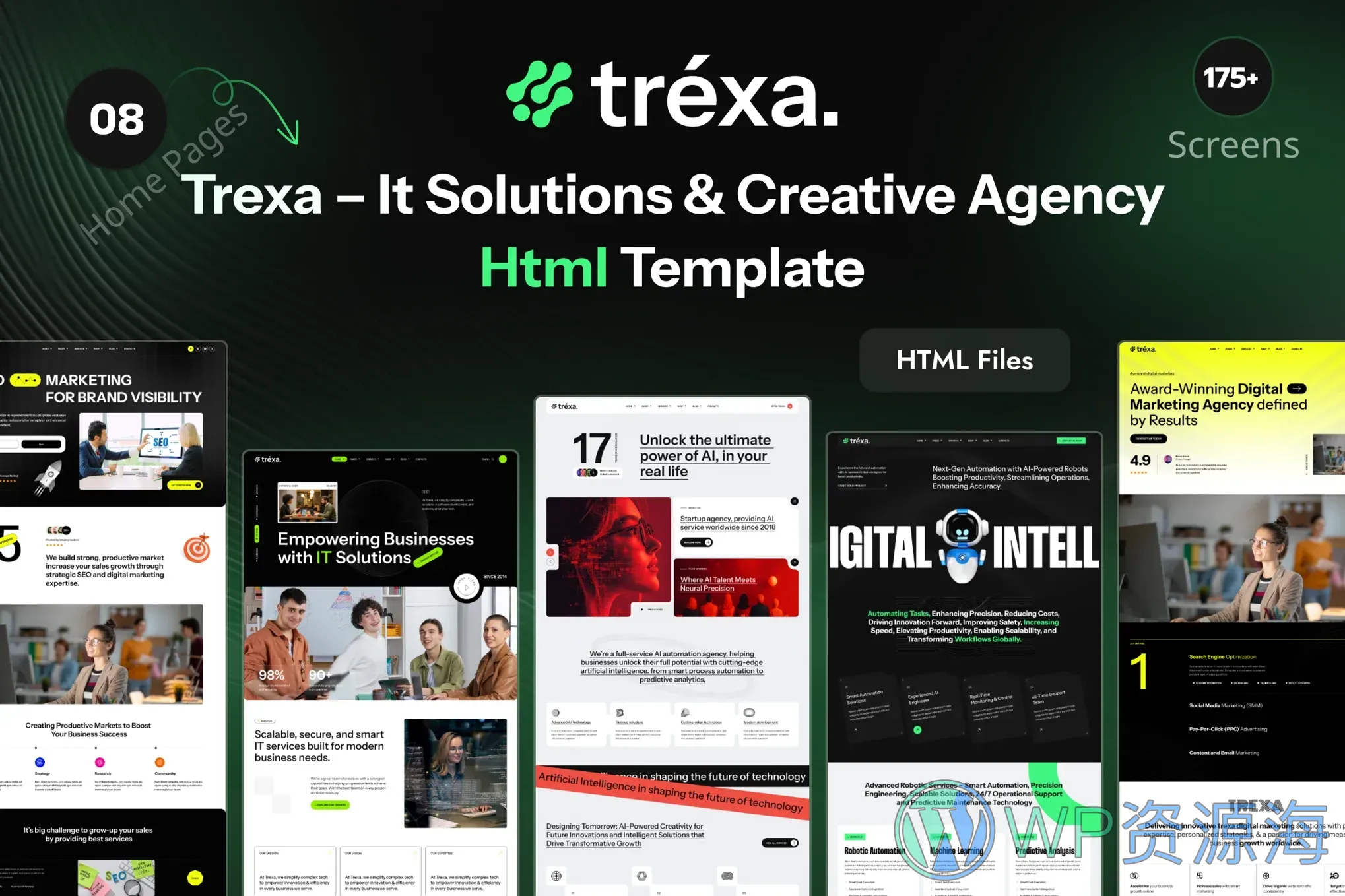 Trexa:专为 AI、SaaS 与科技企业打造的 WordPress 主题插图-WP资源海 Trexa:专为 AI、SaaS 与科技企业打造的 WordPress 主题插图-WP资源海
