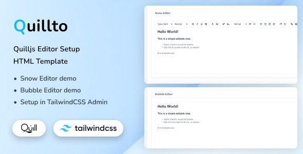 Quillto-Quill.js编辑器HTML模板
