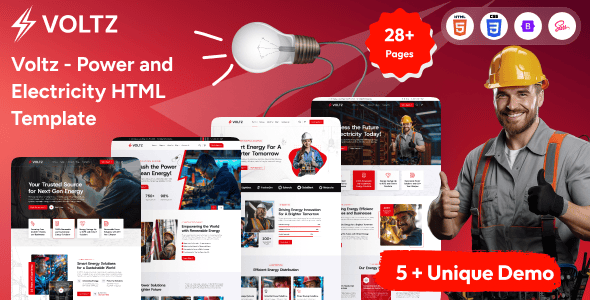 Powerx 电气维修服务 HTML 模板