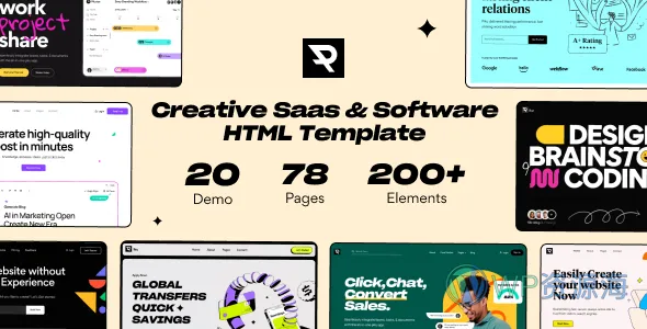 Piku 创意SaaS软件HTML5模板插图-WP资源海 Piku 创意SaaS软件HTML5模板