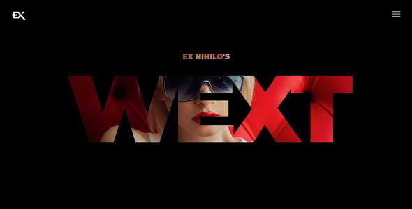 Wext 单页作品集模板