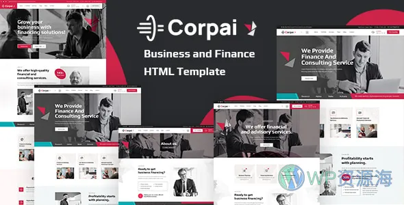 Corpai 商业金融 HTML 模板插图-WP资源海 Corpai 商业金融 HTML 模板