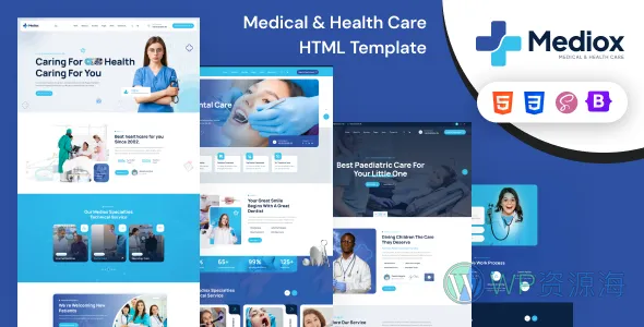 Mediox 医疗健康 HTML 模板插图-WP资源海 Mediox 医疗健康 HTML 模板