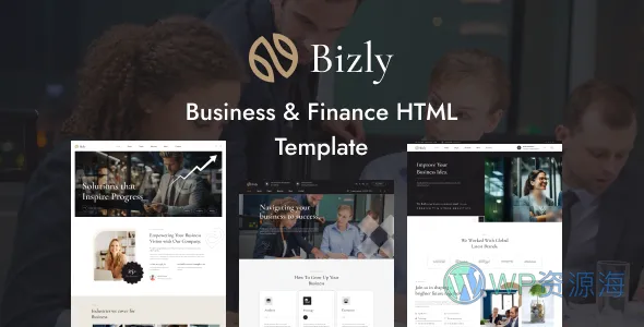 Bizly 企业机构 HTML 网站模板插图-WP资源海 Bizly 企业机构 HTML 网站模板