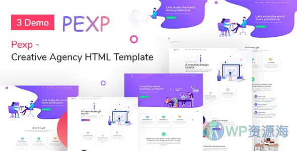 Pexp 企业Bootstrap 4商业模板插图-WP资源海 Pexp 企业Bootstrap 4商业模板