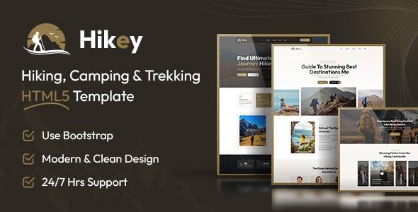 Hikey–露营旅行徒步户外HTML5主题