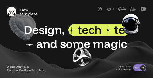 Rayo数字机构与个人作品集网站模板