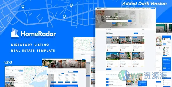 Homeradar 房地产目录模板插图-WP资源海 Homeradar 房地产目录模板