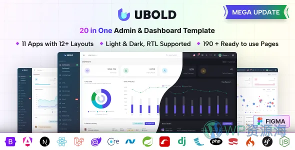 UBold 多合一管理仪表盘模板插图-WP资源海 UBold 多合一管理仪表盘模板